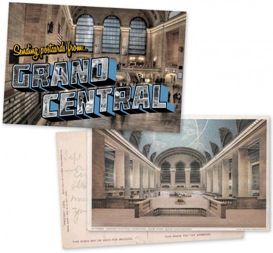 Sending postcards from Grand Central