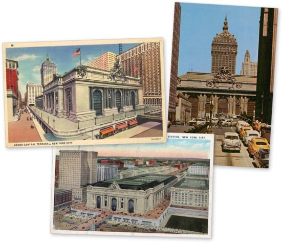Sending postcards from Grand Central
