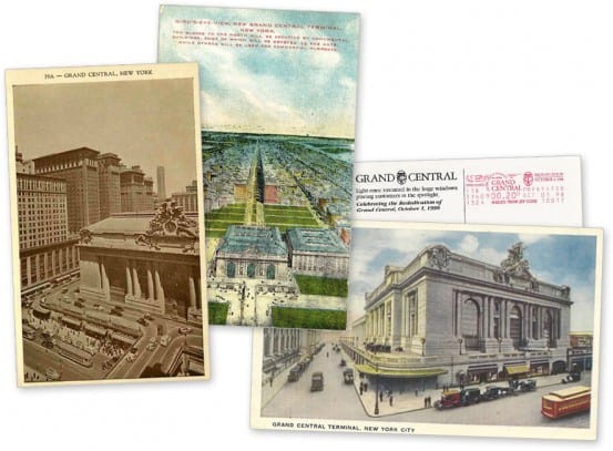 Sending postcards from Grand Central