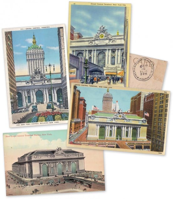 Sending postcards from Grand Central