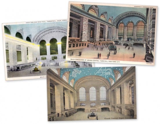 Sending postcards from Grand Central