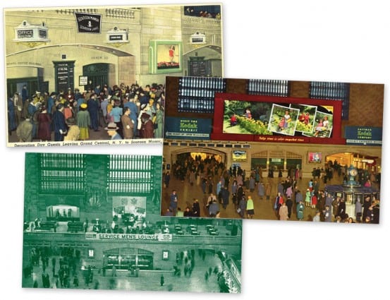 Sending postcards from Grand Central