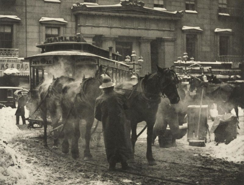 Alfred Stieglitz's "The Terminal" showing the NY & Harlem Railroad