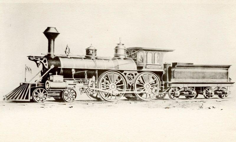 New York & Harlem #41, built 1865, Taunton Locomotive. From the Robert Schmied Negative Collection, Steamtown.
